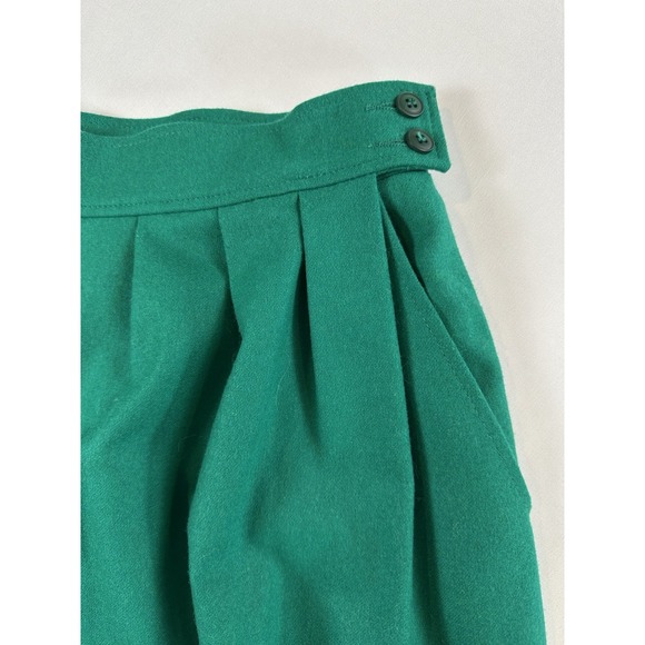 Vtg Pendleton Wool Green 2 Piece Blazer & Skirt Set Academia Sz M Office Work - Picture 4 of 15